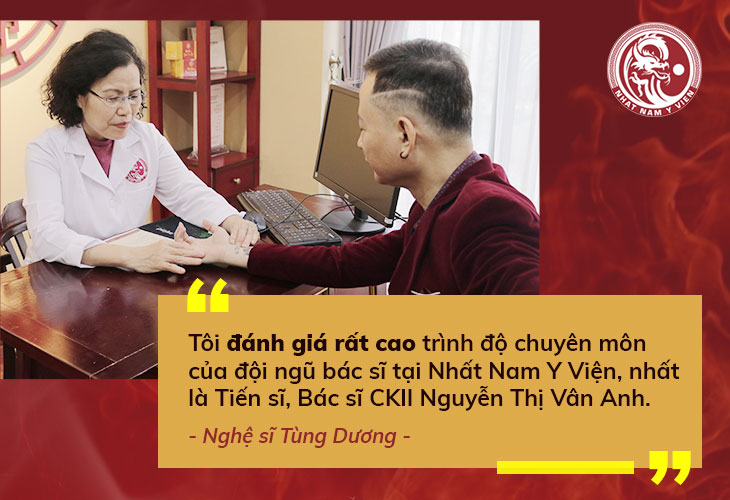 Nghệ sĩ Tùng Dương nhận xét dịch vụ điều trị tại Nhất Nam Y Viện
