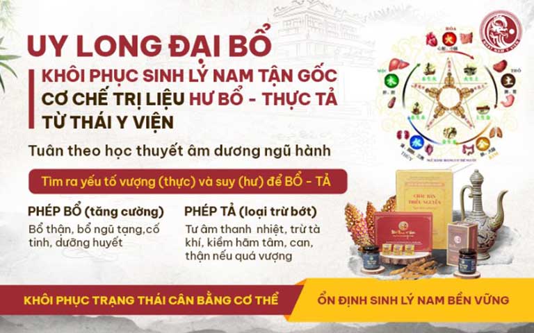 Uy Long Đại Bổ điều trị bệnh từ căn nguyên mang đến hiệu quả bền vững